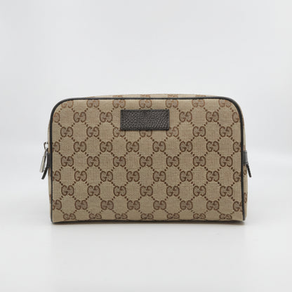 G&GPochette Zippée Élégante à Motif Géométrique – Beige et Marron