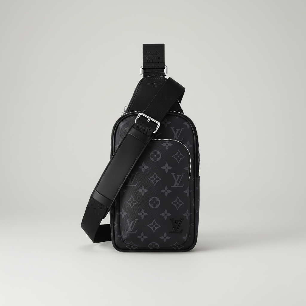L\VSac Bandoulière Monogramme Noir – Design Compact et Moderne