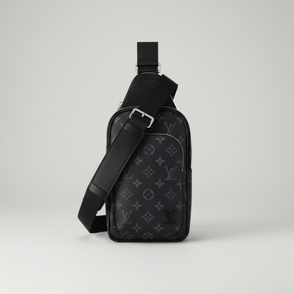 L\VSac Bandoulière Monogramme Noir – Design Compact et Moderne