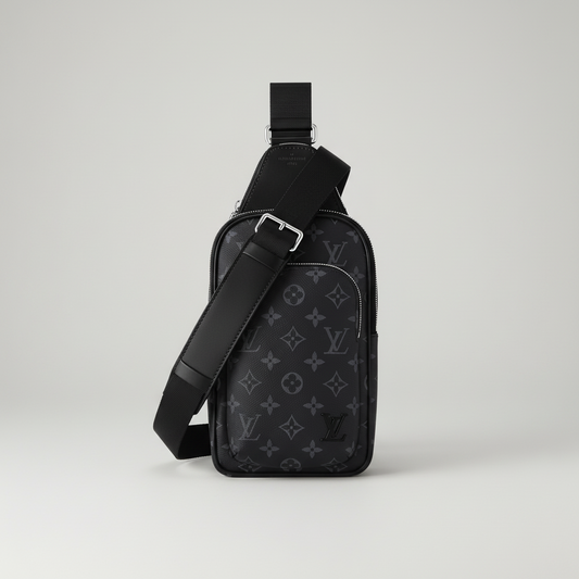 L\VSac Bandoulière Monogramme Noir – Design Compact et Moderne