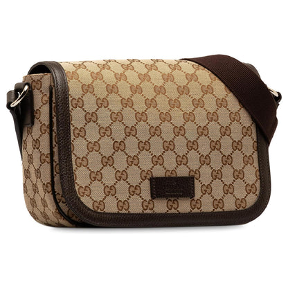 G&GSac bandoulière en toile monogrammée dégradée marron& beige